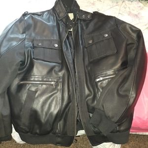 Zero degree leather coat